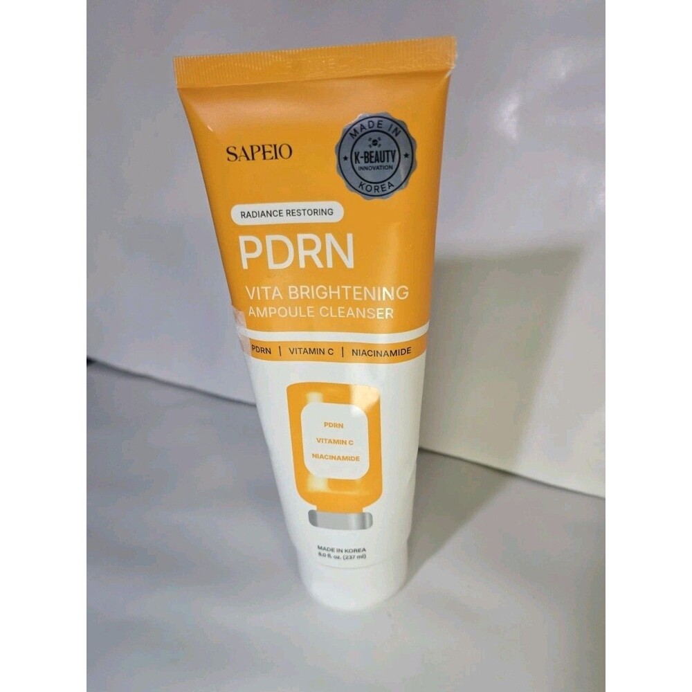 SAPEIO PDRN Vita Brightening Ampoule Cleanser 8 fl oz (237ml) Vitamin C...